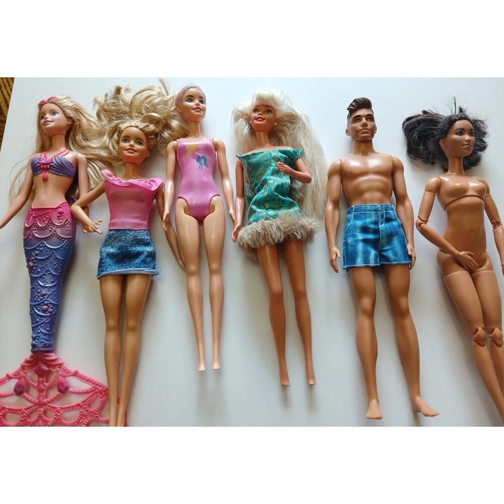 Barbie Ken Stacie Doll Lot of 6 Assorted Original Mattel Collection 1975-2000s